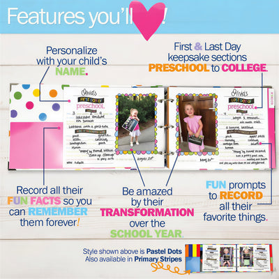 The Whole Story Memory Book — School Years Keepsake Binder (Preschool to 12th Grade)