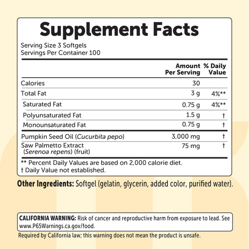 Bloomwings FlowFreedom™ Pumpkin Seed Oil + Saw Palmetto for Bladder Control & Hormonal Balance