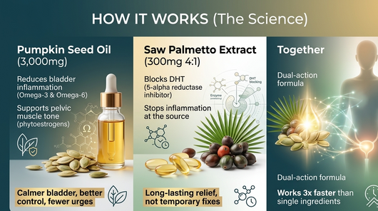 Bloomwings FlowFreedom™ Pumpkin Seed Oil + Saw Palmetto for Bladder Control & Hormonal Balance