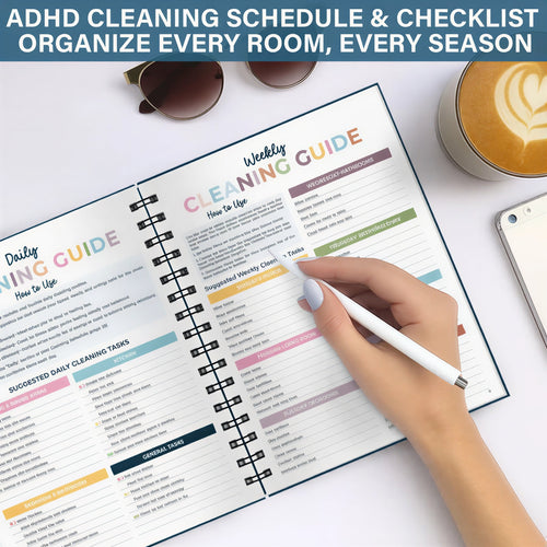 ClearMind Clean - The ADHD-Friendly Cleaning Planner That Turns Overwhelm Into Action