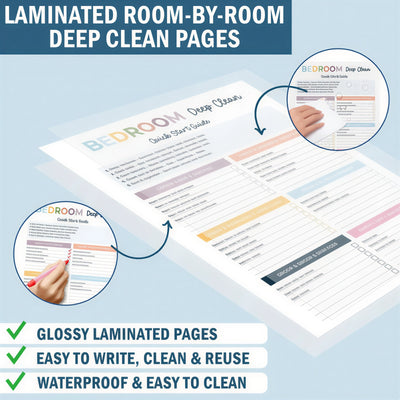 ClearMind Clean - The ADHD-Friendly Cleaning Planner That Turns Overwhelm Into Action