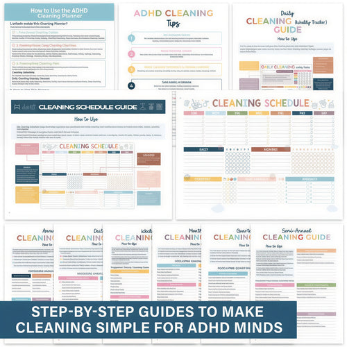 ClearMind Clean - The ADHD-Friendly Cleaning Planner That Turns Overwhelm Into Action