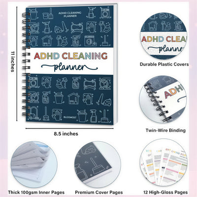 ClearMind Clean - The ADHD-Friendly Cleaning Planner That Turns Overwhelm Into Action