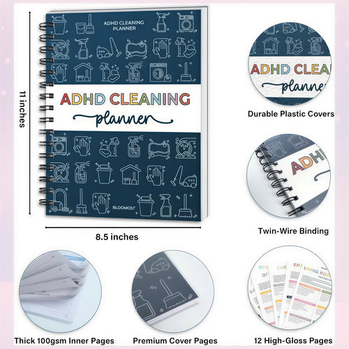 ClearMind Clean - The ADHD-Friendly Cleaning Planner That Turns Overwhelm Into Action
